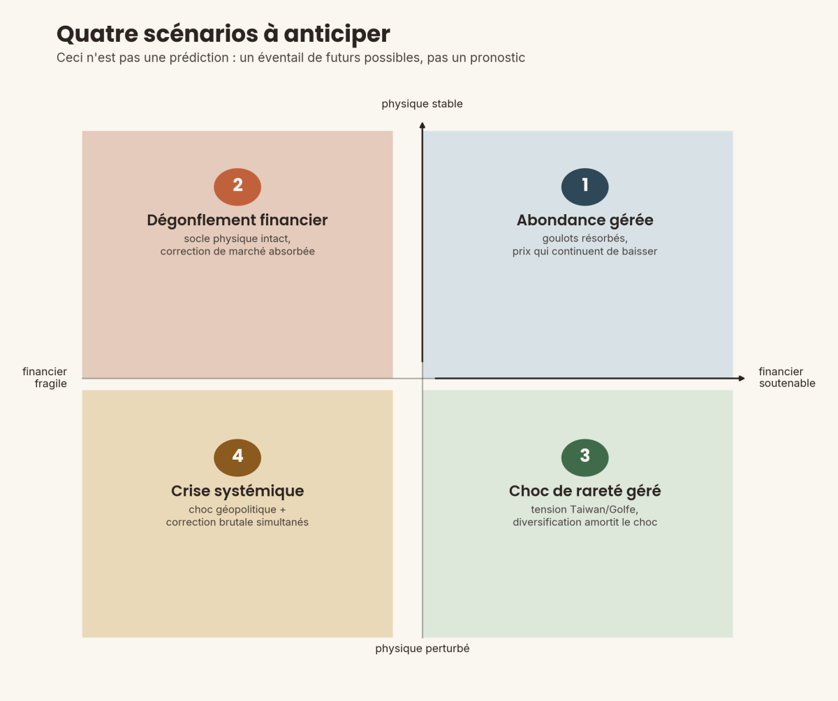 Quatre scénarios à anticiper